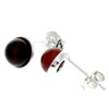 Genuine Cherry Baltic Amber set in 925 Sterling Silver Classic
