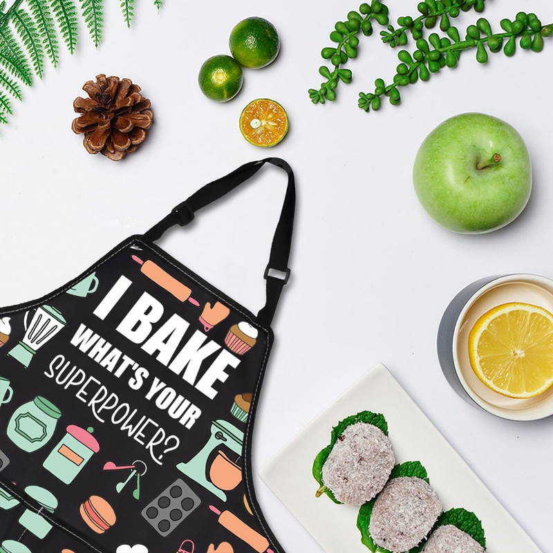 PLITI Baking Apron With Pocket for Best Baker Eve Gift