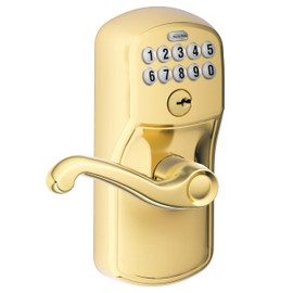 Schlage FE595 V PLY 505 FLA, Flex Lock, Bright Brass