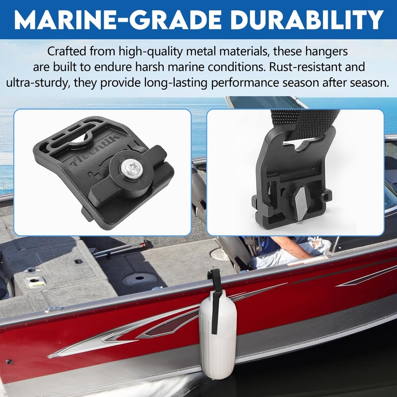 EDSRDPLT Adjustable Boat Fender/Bumper Hangers for Lund Sport Track System,