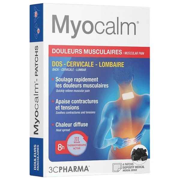 3C Pharma Myocalm Muscle Pain 4 Plasters