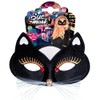 Widmann 64641 - Eye Mask Black Cat, Animal Mask, Masquerade