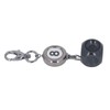 Pool Cue Tip Repair Tool with Retractable Key Ring Billiard
