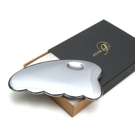 OVER-9 Terahertz Ore Plate & Rosy Beauty Home Beauty Bath Face Massage Small Face Acupuncture Press Power Stone Natural Stone Genuine Saw Shape 5 Approx. 3.7 inches (95 mm)