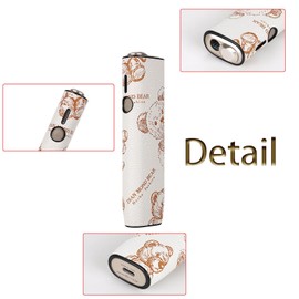 Case compatible with iqos cover (only compatible with iluma one case) bag case accessories starter set PU leather protective cover protective cap protective cover, White