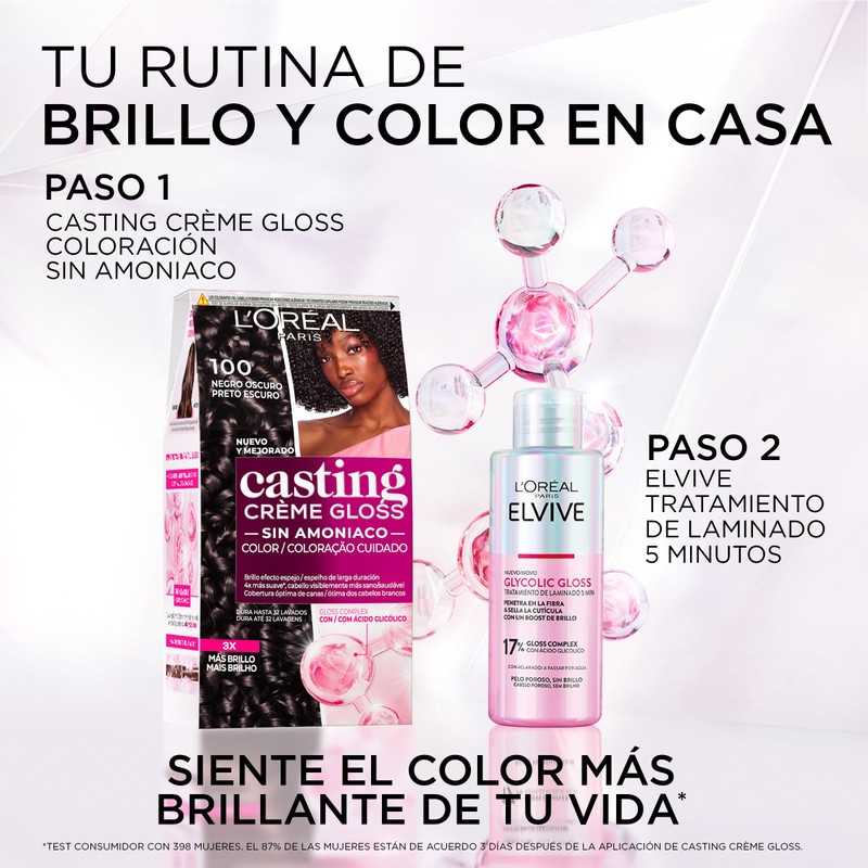 Casting Creme Gloss 100, dunkles Schwarz