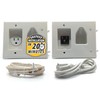 DataComm Electronics Recessed Pro-Power Kit with Straight Blade Inlet &