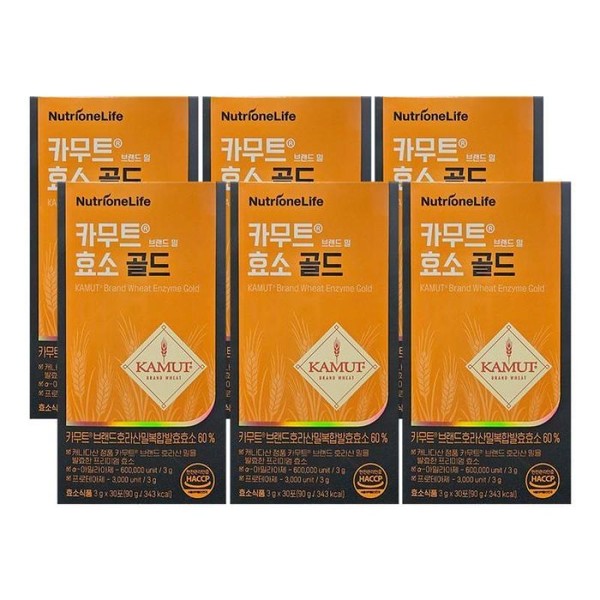 Nutrione Kamut Enzyme Gold 3g x 30 packets x 6