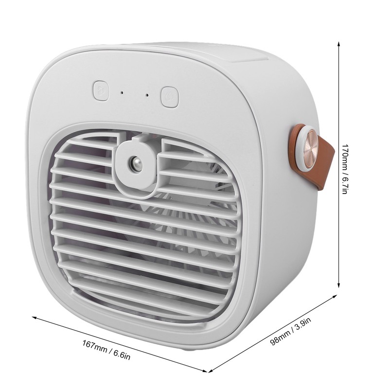 Portable Air Conditioner USB Rechargeable 3 Speeds Personal Evaporative Air