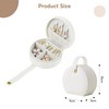 lbxtswpl Mini Travel Jewelry Storage, Mini Jewelry Box Organiser, Portable