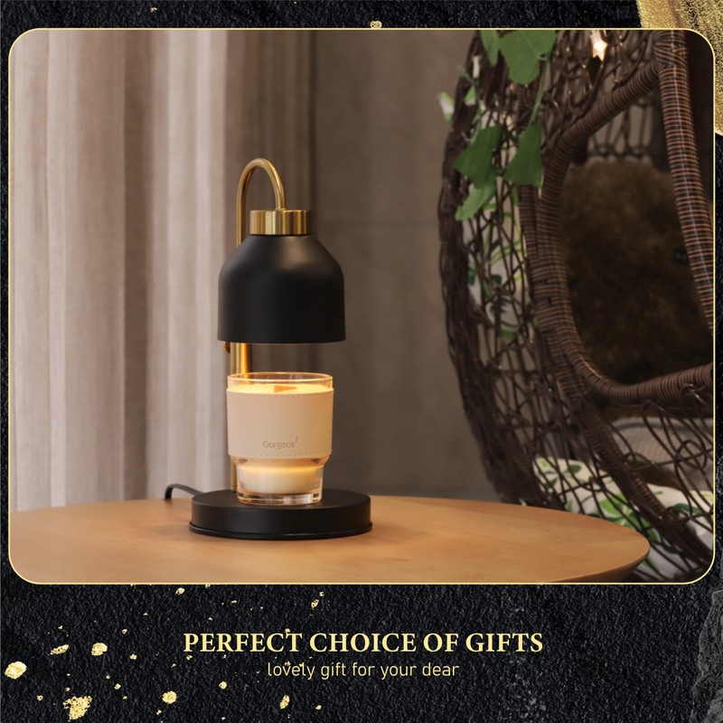 AIKUT Candle Warmer Lamp, with 2 Bulbs,Timer & Dimmer,Height Adjustable