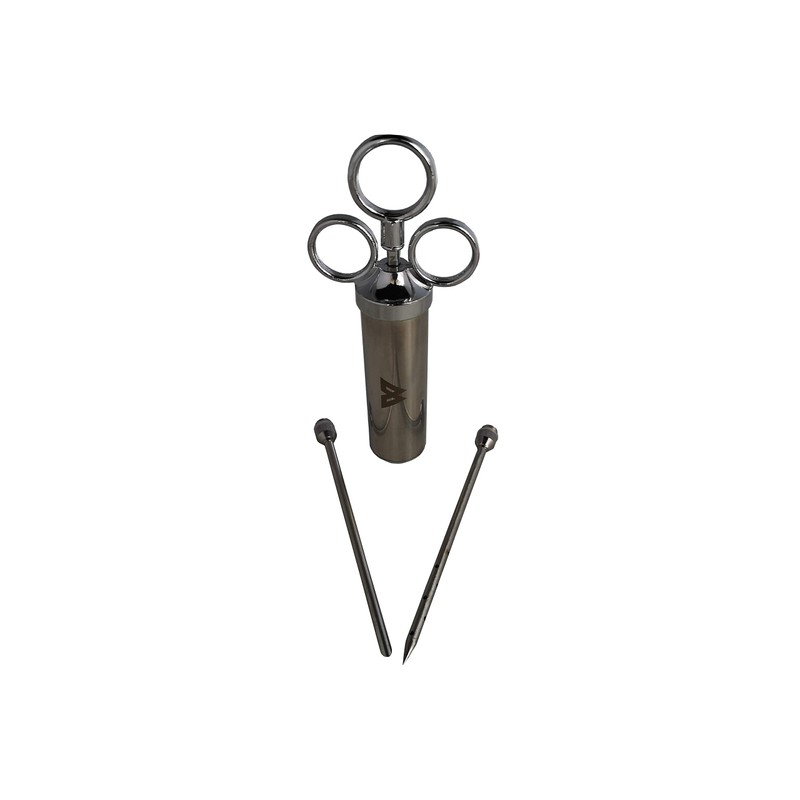 Stainless Steel BBQ Marinating Syringe Roasting Syringe Spice Syringe 60