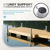 Desunqin Dock Bottom Pad, 4-3/5" Stationary Dock Base Plate Hardware,