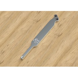 Simple Woodturning Tools Simple Scraper III Angled Carbide Shaping and Finishing Tool for Wood Lathe Turning, USA Made (with 17" Handle and Negative Rake Oval Cutter)