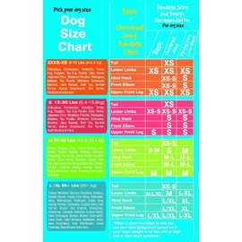 PawFlex Basic Leg Bandages for Dogs, Cats and Other Pets First Aid Non-Adhesive Fur Friendly - Value 16 Pack (Standard,& Wide) (Medium)