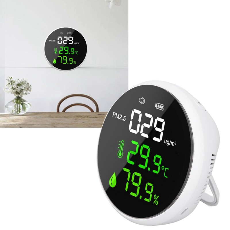 Air Quality Monitor Indoor PM2.5 Meter Mini Portable Smart Sensor