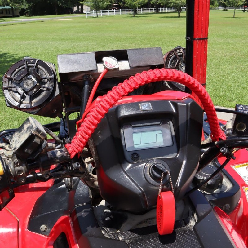 Custom Paracord ATV Handlebar Mud Strap for Four Wheeler, Quad,