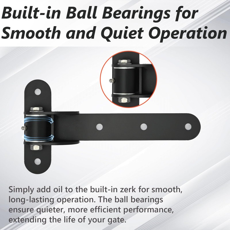 2 Pack Heavy Duty Gate Hinges, 1000 lbs Capacity