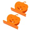 2pcs Cute Pumpkin Napkin Holder Durable Iron Paper Napkin Holder