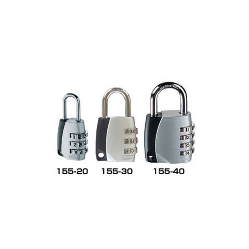 Japanese Lock Service ABUS Number Style Padlock, 155 Series, 20