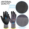 TOKISHI Work Gloves MicroFoam Nitrile Coated-12 Pairs,Endurance Seamless Knit Nylon&spandex,Dots