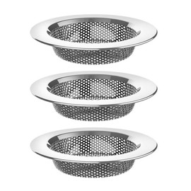 RIBHNXHI Kitchen Sink Strainer Stainless Steel Sink Drain Strainer Dishwasher Safe with 4.4 Inch Outer Diameter and 3 Inch Inner Diameter Pack of 3