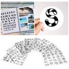 KooingTech 8PCS Letter Stamp, Planner Stamps, Alphabet Stamps Suitable for