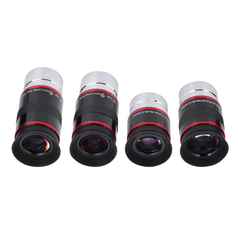 1.25" 68° Ultra Wide Angle FMC Eyepiece Kit 6+9+15+20mm for