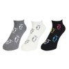 Chums CH06-1127 3P Booby Ankle Socks, Set of 3 colors,