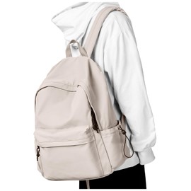 Lendolk Backpack Waterproof Laptop Backpack Work Backpack Lightweight Small Travel Backpack, A3-beige, Classic