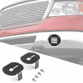 DYSO Fit 06-14 Ford F-150 LED Cube Fog Light Pod Front Bumper Mounting Bracket Kits