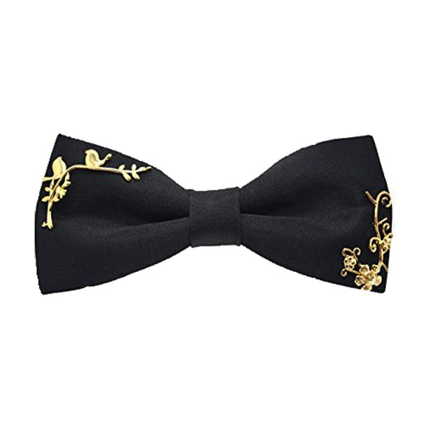 Cloud Rack Bow Tie Pure Cotton Black