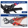 WORKPRO Desktop Leather Hole Punch Set, Rotary Belt Hole Puncher