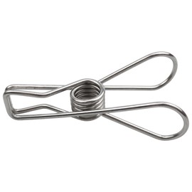 RILOMBAO 14 PCS Stainless Steel Large Clothespin High Elasticity Strength Clothes Pins Multipurpose Metal Wire Chip Clips 3.3 Inch for Snack Bag Food Packages Office Home Outdoor Photo