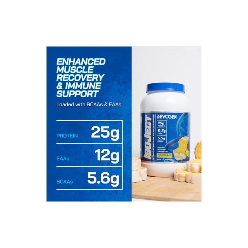 Evogen Isoject Aislado Proteína Suero Ultrapura Polvo Enzimas Ignitor Bcaa