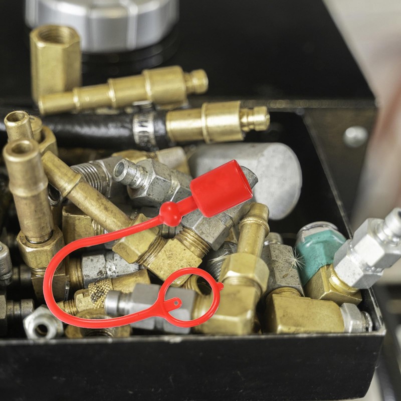 CIYODO 8 Pieces Hydraulic Connection Caps Connection Covers Plastic Hydraulic