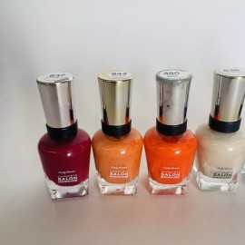 Sally Hansen Set of 6 Sally Hansen Complete Salon Manicure Nail Polish Assorted Color Glitter