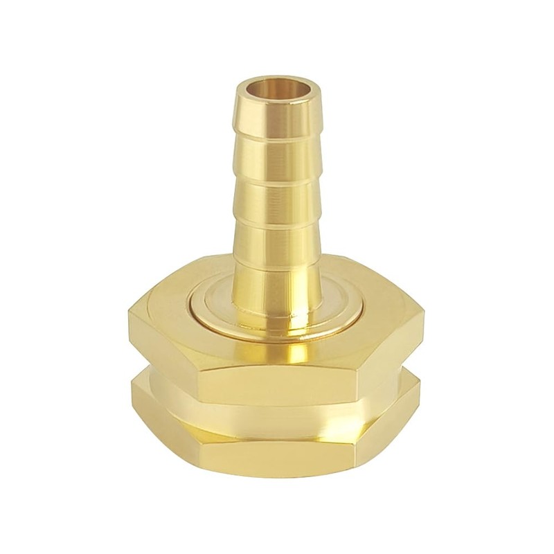 Hooshing 1/4" Barb x 3/4" GHT Female Garden Hose Adapter