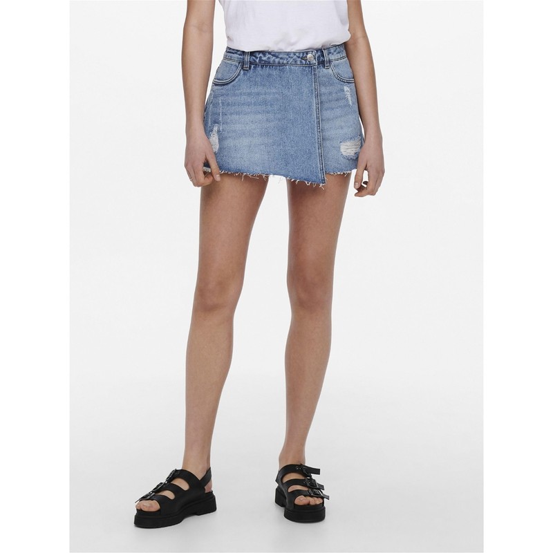 ONLY Female Rock Onltexas Skirt, Light blue (light blue denim)