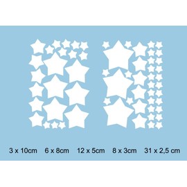 Stars Window Christmas Snowflakes Decorations Vinyl Stickers Shop Decor x60