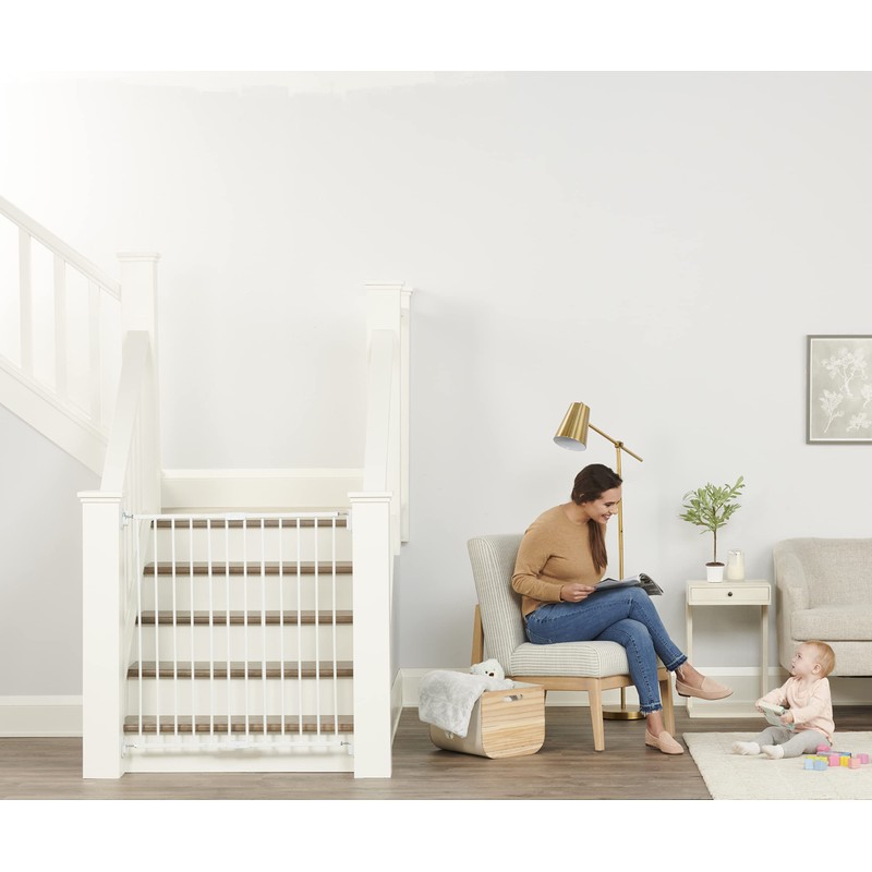 Regalo 2-in-1 Extra Tall Easy Swing Stairway and Hallway Walk