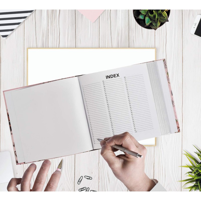 Arpan 4" x 6" Pocket Memo Photo Album for Travel
