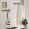 Dseap Wall Mounted Coat Rack - 5 Tri Hooks, Heavy