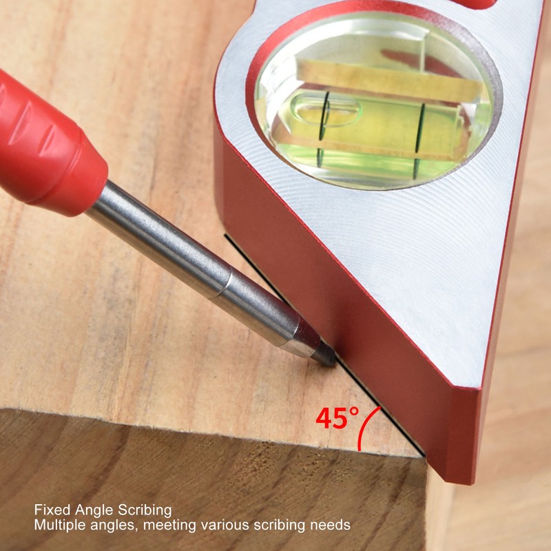 Bubble Level 90 180 Degree High Precise Leveling Tool Aluminum
