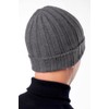 Bo.MA. 100% Pure Regenerated Cashmere Ribbed Hat for Men and