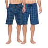 Ashford & Brooks Mens Woven 2 Pack Sleep Shorts Jam