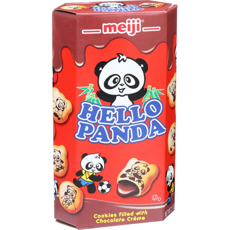 Meiji Hello Panda Biscuit with Chocolate Cream, 2.1 oz