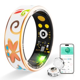 Smart Ring Health Tracker, for men and women, equipped with heart rate monitor, sleep tracker, 8 exercise modes, step counter, 5-7 days battery life, no subscription fee, IP68 waterproof R18 (9)