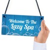 RED OCEAN Novelty Hot Tub Lazy Spa Decor Signs Hanging