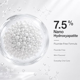 Ayzololo 7.5% Hydroxyapatite Toothpaste,Gentle and Effective Formula,Fresh Mint (Pack of 2)